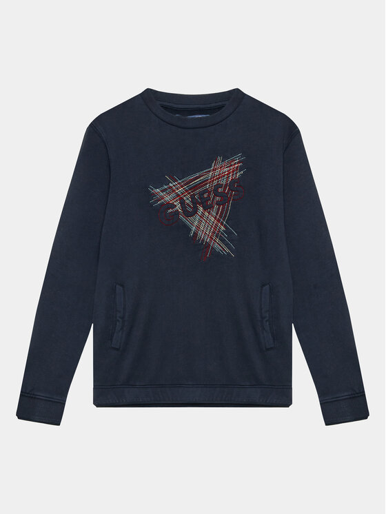 Guess Guess Μπλούζα L3BQ03 KAD74 Μαύρο Regular Fit