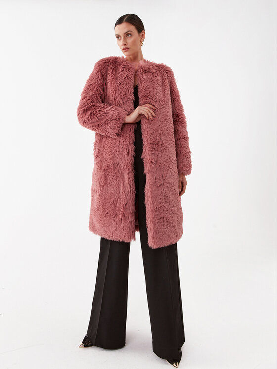 TWINSET TWINSET Krzno 232TP2300 Ružičasta Regular Fit