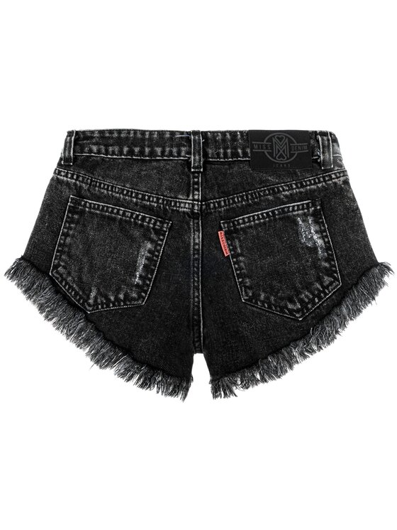 MissDenim MissDenim Szorty jeansowe Low Waist Szary Regular Fit