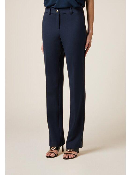 Oltre Oltre Pantaloni di tessuto P046R108804N034 Blu Regular Fit