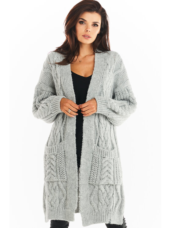 Sweter Awama, Szary, A393
