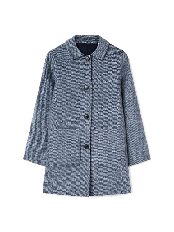 Motivi Motivi Cappotto invernale 0031Q000668N0Z4 Blu Boxy Fit