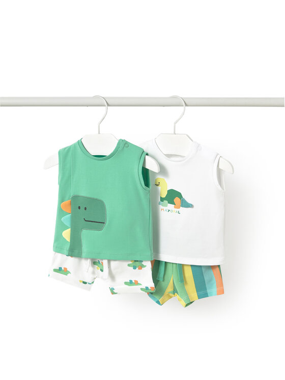 Mayoral Mayoral Completo top e pantaloncini 1625 Multicolore Regular Fit
