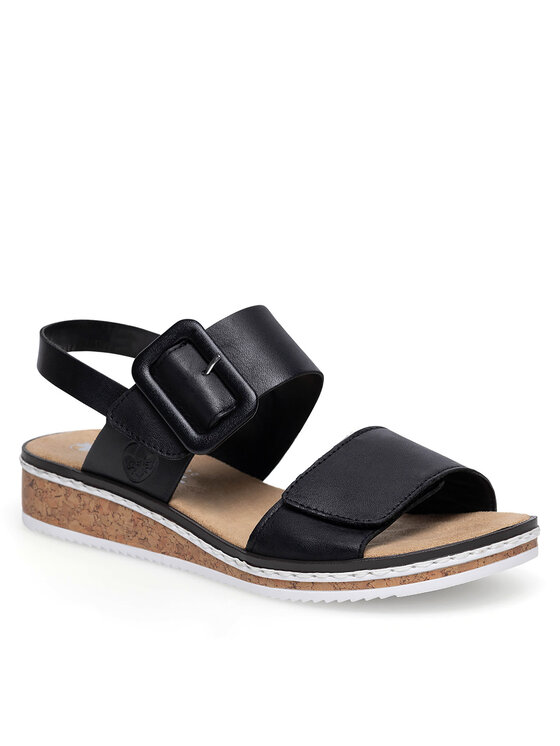 Rieker Rieker Sandalen V3667-00 Schwarz