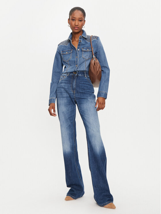Gaudi Gaudi Jeans srajca 421BD46002 Modra Regular Fit