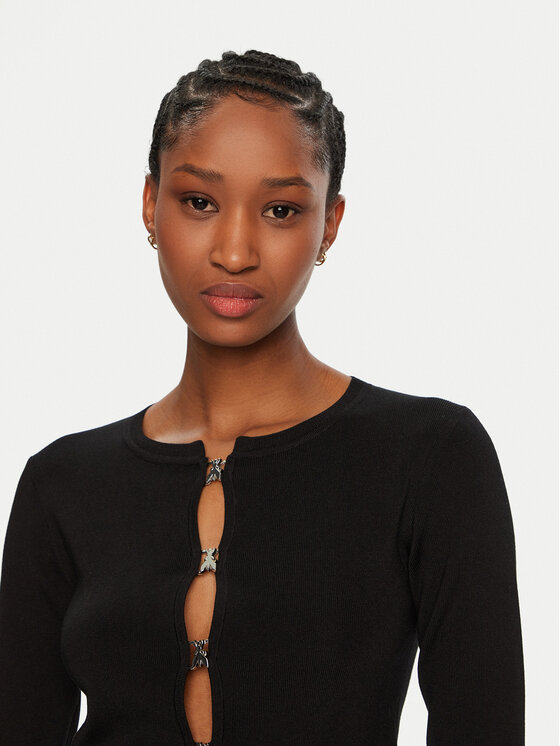 Patrizia Pepe Patrizia Pepe Kardigāns 8K0281/K236-K103 Melns Regular Fit