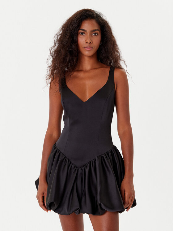 Bardot Bardot Koktejlové šaty Oria Bubble 60001DB Černá Regular Fit