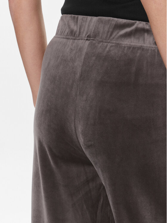 ONLY ONLY Megztos kelnės Rebel 15311822 Pilka Straight Fit