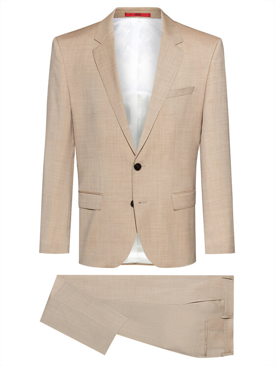 HUGO Hugo Öltöny Henry/Griffin182 50383520 Bézs Slim Fit