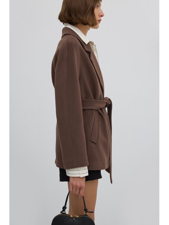 Estro Estro Cappotto di transizione ER00118640 Marrone Loose Fit