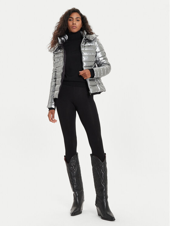 Morgan Morgan Giubbotto invernale 242-GELOLA Argento Regular Fit