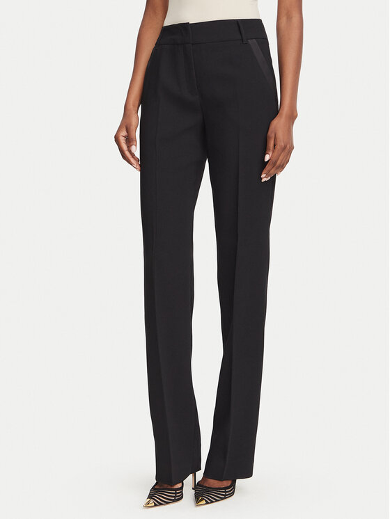 Marella Marella Spodnie materiałowe Nembo 2623136053 Czarny Regular Fit