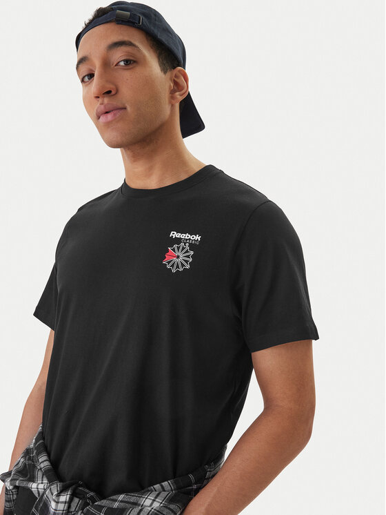 Reebok Reebok T-Shirt Greyson RK25568CCM Czarny Regular Fit