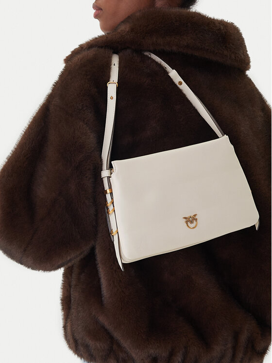 PINKO PINKO Táska Triplet Mini AI 25-26 PLTT 105883 A0QO Ekru