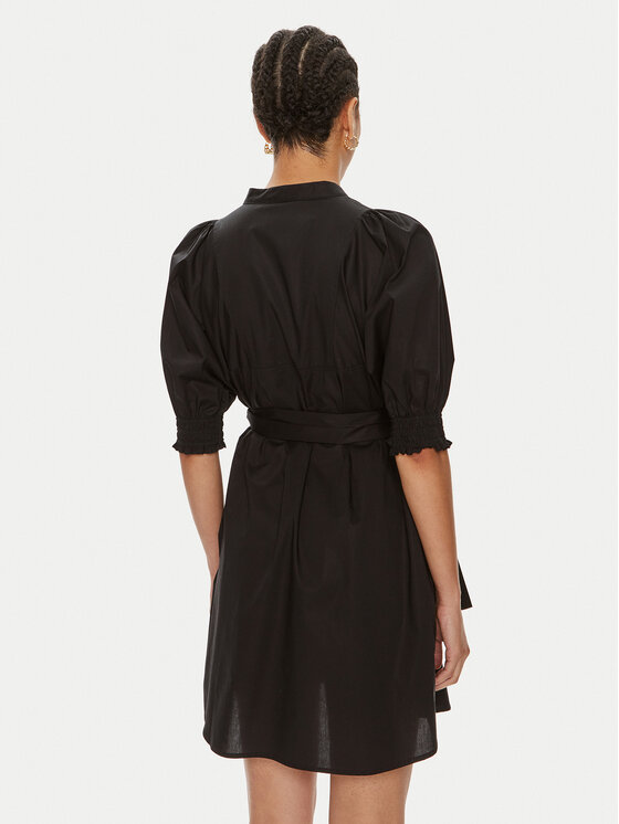 TWINSET TWINSET Φόρεμα πουκάμισο 241TT2201 Μαύρο Regular Fit