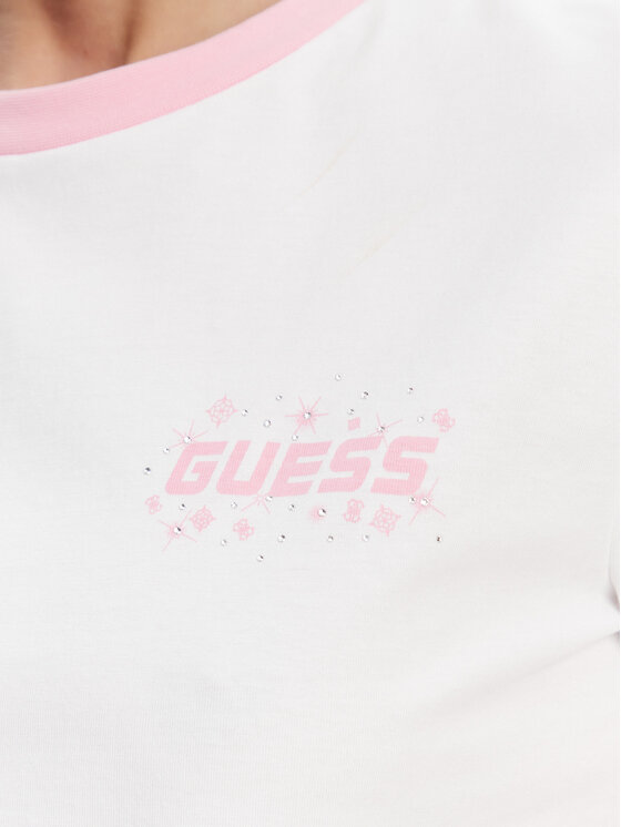 Guess Guess T-Shirt V5GI11 I3Z14 Biały Regular Fit