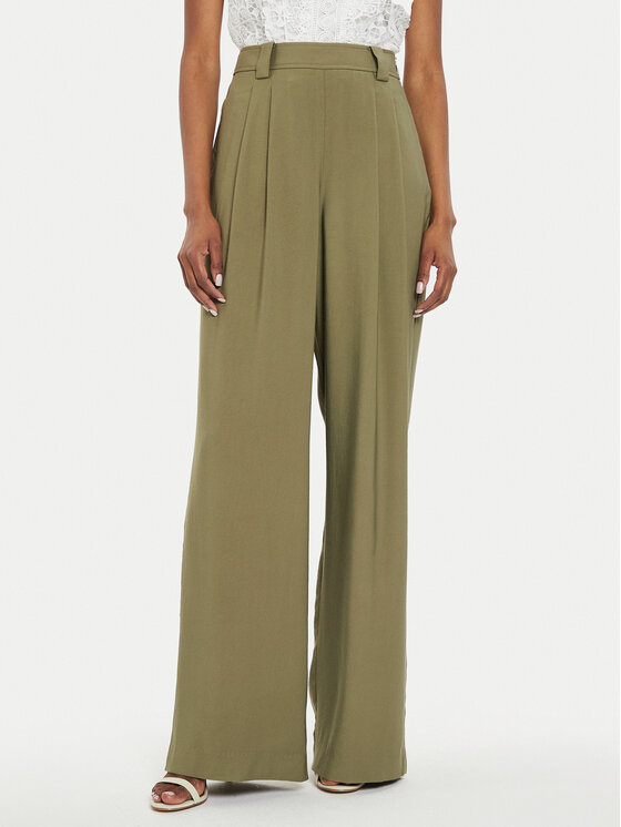Morgan Pantaloni palazzo 242-PVADIA Verde Loose Fit, taglia : 40