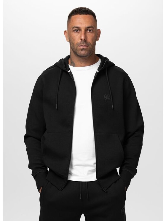 PITBULL PITBULL Bluza CHARGER SMALL LOGO Czarny Regular Fit