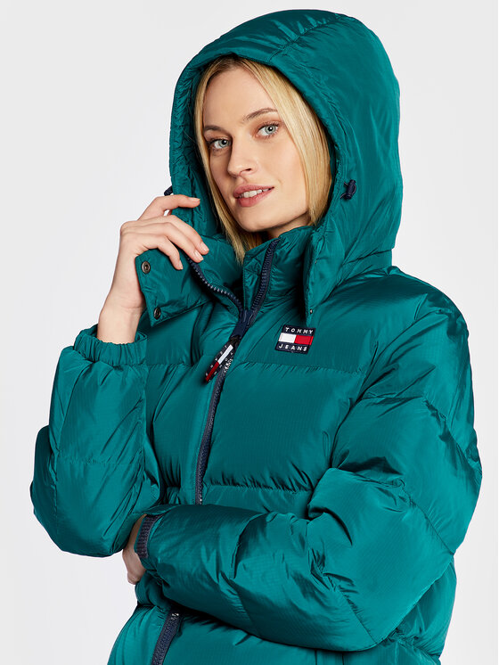 Tommy Jeans Tommy Jeans Daunenjacke Alaska DW0DW14661 Grün Regular Fit