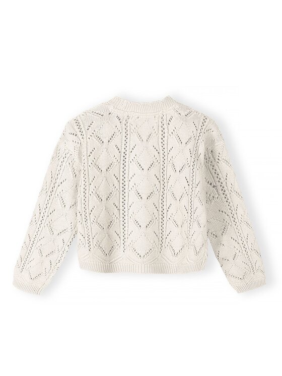 minoti minoti Kardigan 30KNIT102 Biały Regular Fit