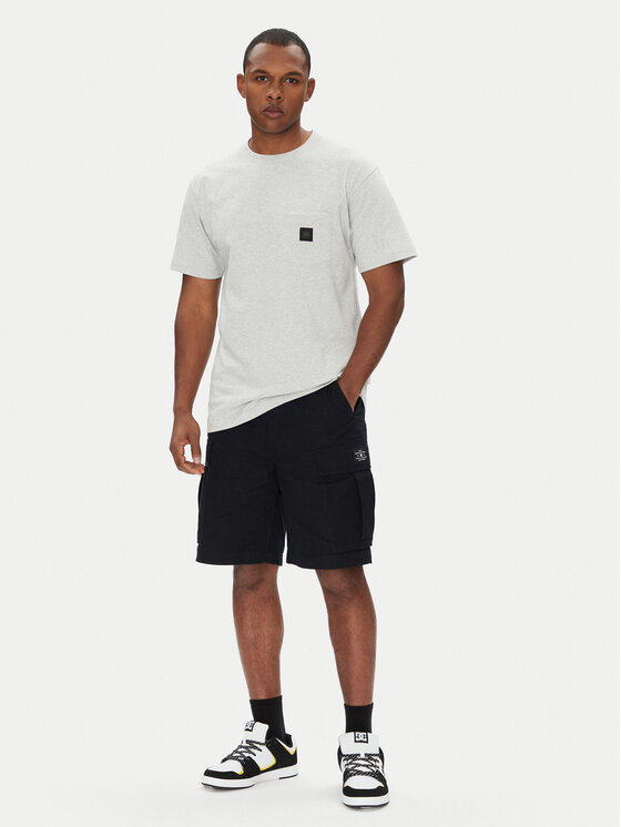 DC Shoes DC Shoes T-Shirt ADYKT03246 Šedá Regular Fit