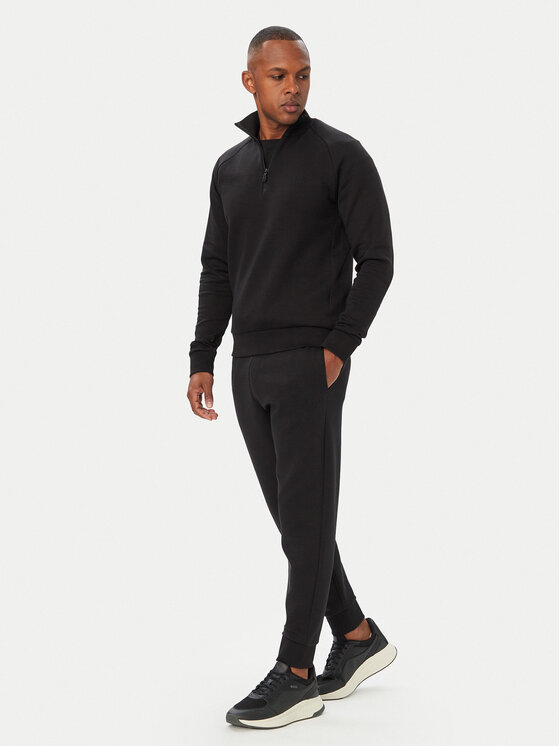 BOSS BOSS Pulóver Sweat 50565306 Fekete Regular Fit