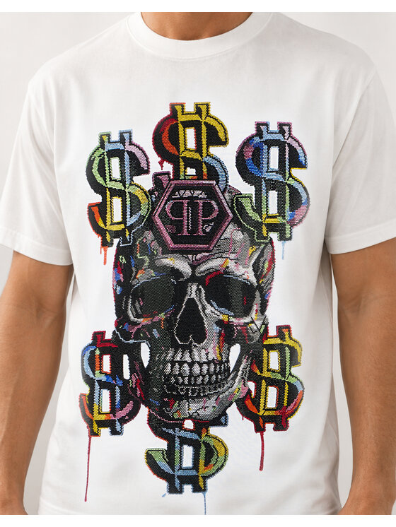 PHILIPP PLEIN PHILIPP PLEIN T-Shirt 31098 Biały Regular Fit