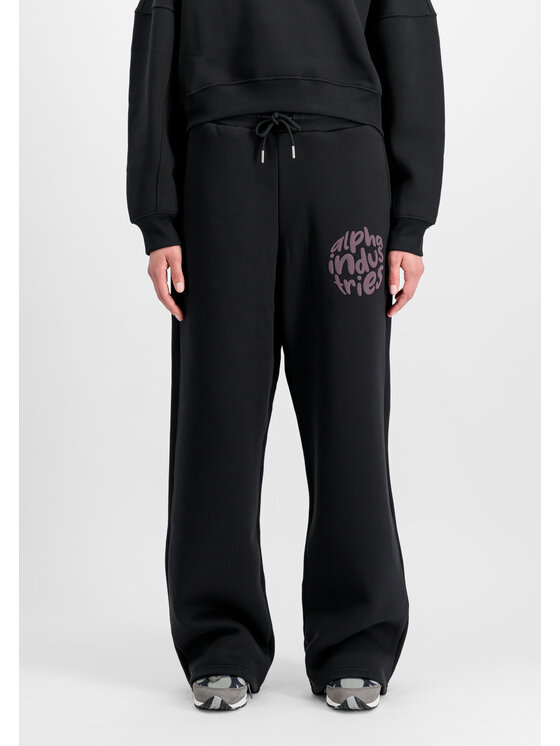 Alpha Industries Alpha Industries Joggery Logo Jogger Women Czarny Relaxed Fit