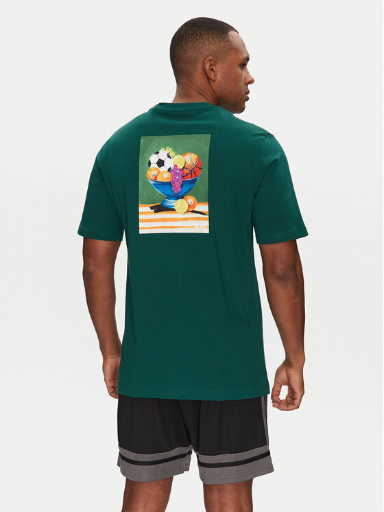adidas adidas T-krekls Lounge Still Life Bowl Graphic JJ3961 Zaļš Regular Fit