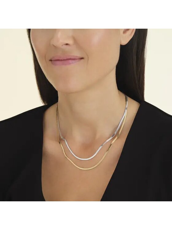Rosefield Rosefield Naszyjnik Duotone Snake Necklace Kolorowy