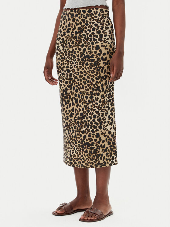 JDY JDY Tiesus sijonas Ivy 15347463 Ruda Slim Fit