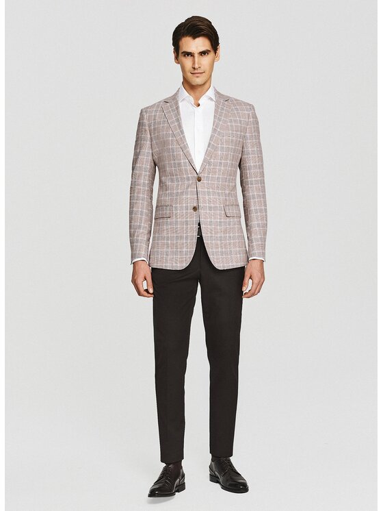Pako Lorente Pako Lorente Marynarka P26SF-3X-005 Beżowy Slim Fit