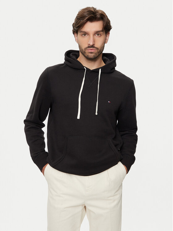 Tommy Hilfiger Tommy Hilfiger Bluza Essential MW0MW37230 Czarny Regular Fit