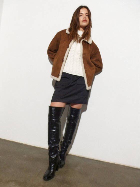 Noisy May Noisy May Кожух Dila 27031453 Кафяв Regular Fit