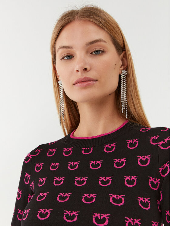PINKO Pinko Svetr 101561 A112 Černá Regular Fit