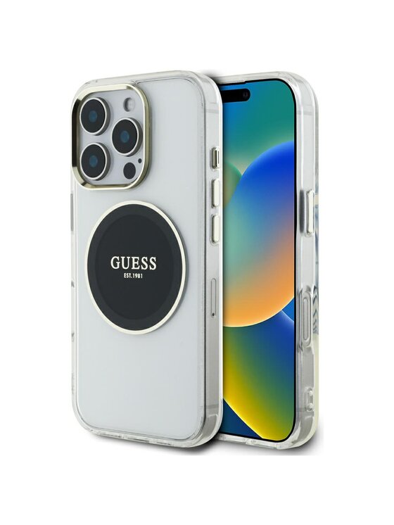 Etui na telefon Guess, Czarne, Apple iPhone 16 Pro