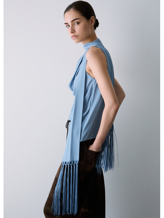 Liu Jo Liu Jo Top CF6206T2578X0805 Azzurro chiaro Regular Fit