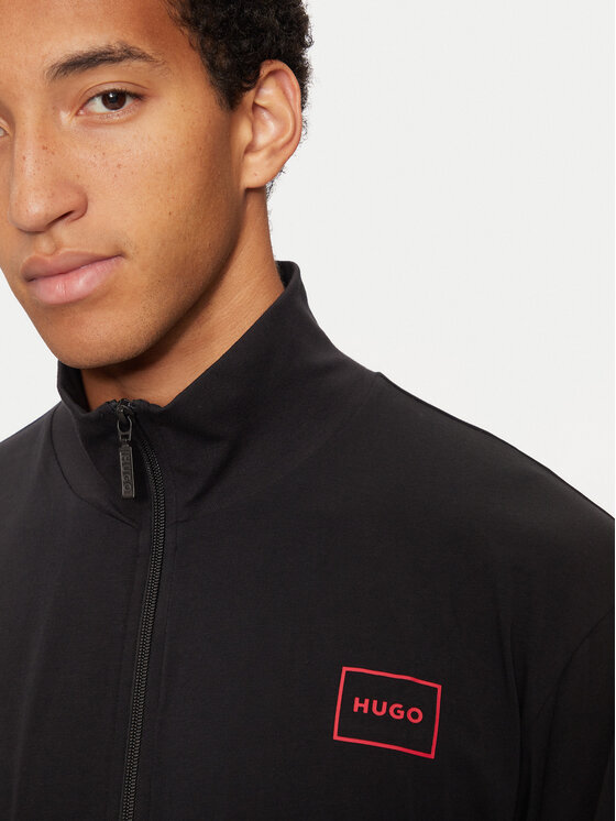 HUGO Hugo Pulóver 50525245 Fekete Regular Fit