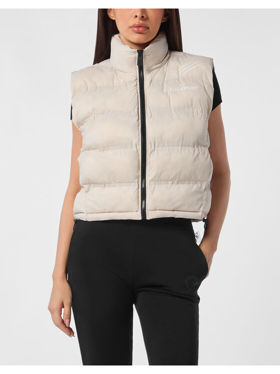 Plein Sport Plein Sport Gilet 22961 Bianco Regular Fit
