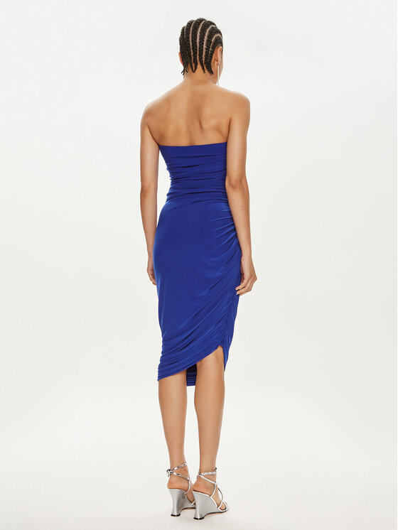 NORMA KAMALI NORMA KAMALI Coctailkleid KK1243PLB32805 Blau Slim Fit
