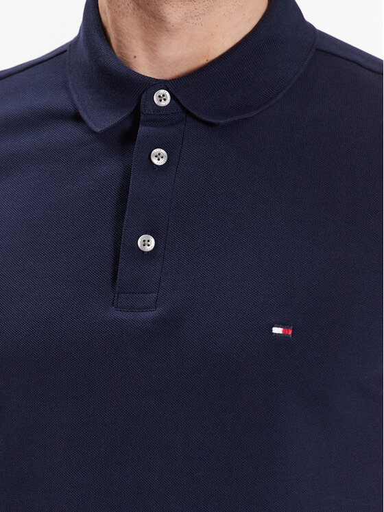 Tommy Hilfiger Tommy Hilfiger Polo majica 1985 MW0MW17771 Mornarsko modra Slim Fit