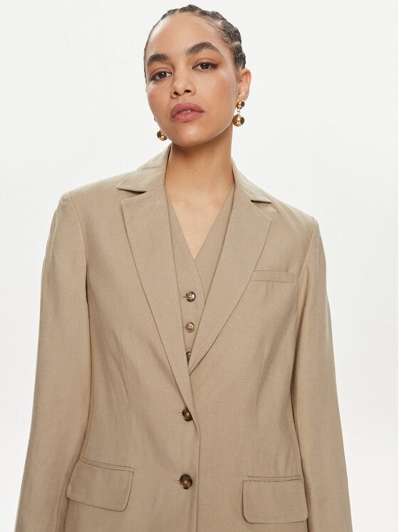 Herskind Herskind Marynarka Mercy 5116840 Beżowy Relaxed Fit