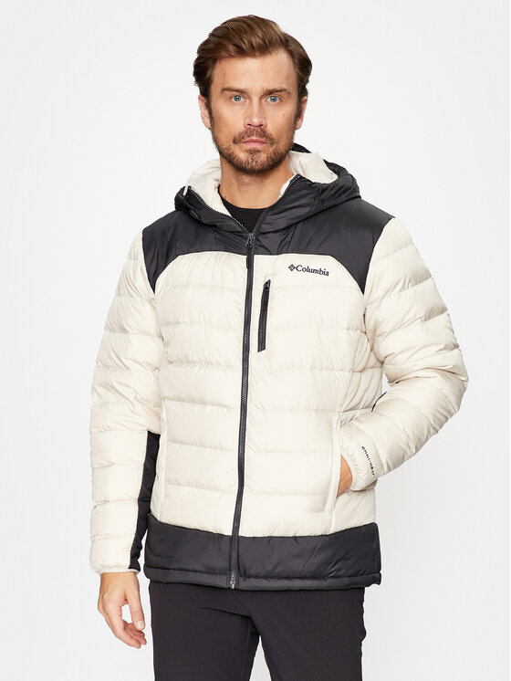 Columbia Vatovaná bunda Autumn Park Down Hooded Jacket Écru Regular Fit