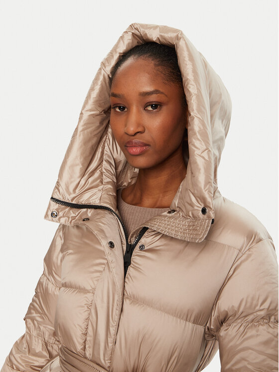 Hetregó Hetregó Пухено яке Karen 8N605 Бежов Regular Fit