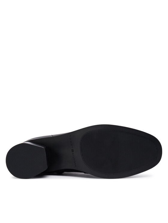 Tommy Hilfiger Tommy Hilfiger Bokacsizma Th Stretch Leather Bootie FW0FW08860 Fekete