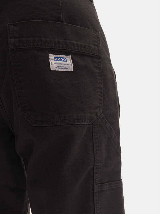HUGO Hugo Штани з тканини Gioro242D 50510597 Чорний Tapered Fit