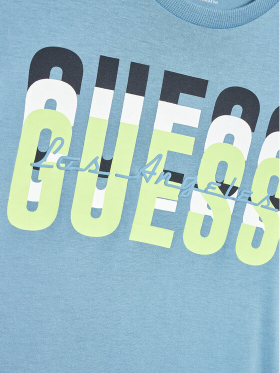 T-shirt N3RI01 K8HM0 Blu Regular Fit