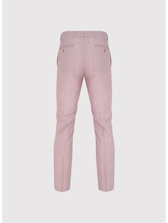 Pako Lorente Pako Lorente Spodnie garniturowe P25SP-6G-036 Różowy Super Slim Fit