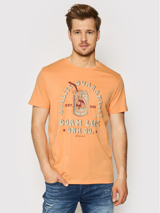 T-shirt Theme 12190623 Arancione Regular Fit