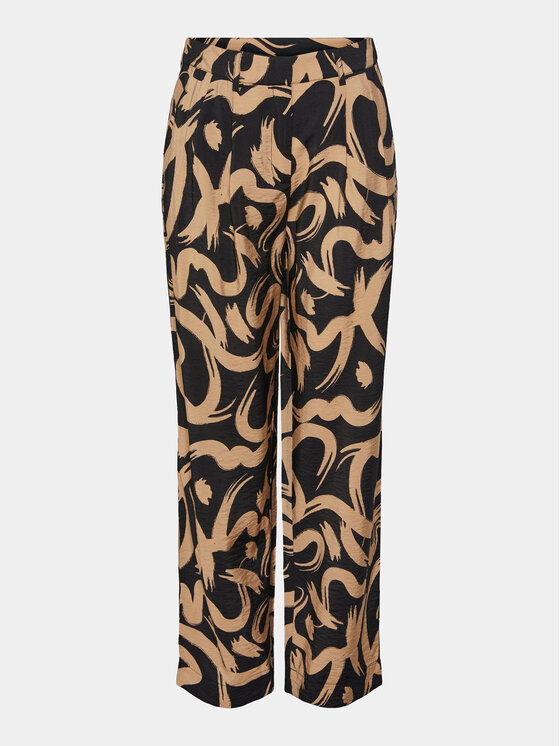 Pieces Pieces Pantaloni di tessuto Merita 17147636 Beige Regular Fit